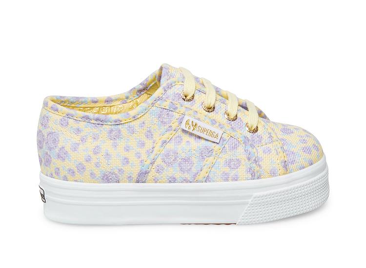 Superga 2790 Fancotbindingsj Purple Multi - Kids Superga Shoes